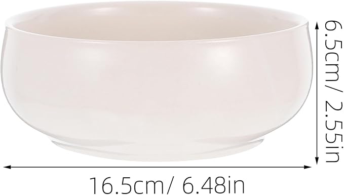 Toddmomy Ceramic Hydroponic Planter Pot 6.49X5.70X2.55 Inch Lotus Bowl for Indoor Succulents Coin Grass Water Lily Decorative Garden Container