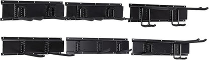 FAHKNS Garage Tool Organizer Wall Mount 99 Inch, Heavy Duty Garage Storage Rack with Adjustable Hooks, Large Capacity Garden Tool Organizer for Garage Organization, Workshop, Shed