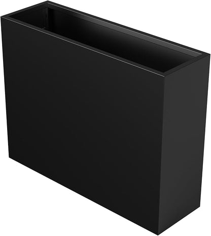 Nexum 30 Inch Tall Metal Planter Box for Outdoor/Indoor Use, Heavy Duty Galvanized Steel Vertical Planter, Modern Large Planter Boxes for Front Door, Porch & Patio (Rectangular Tall Planter)