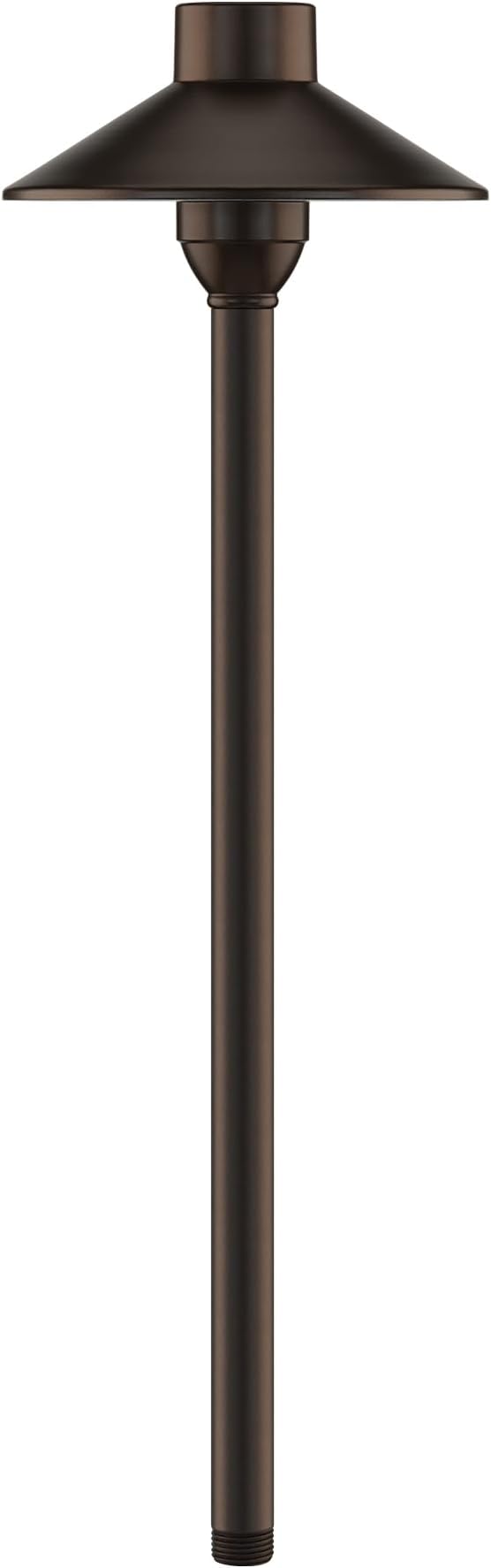Amped Landscape Lighting Cone 12V Path and Area Light with G4 Socket in Bronze Powder Coated Aluminum