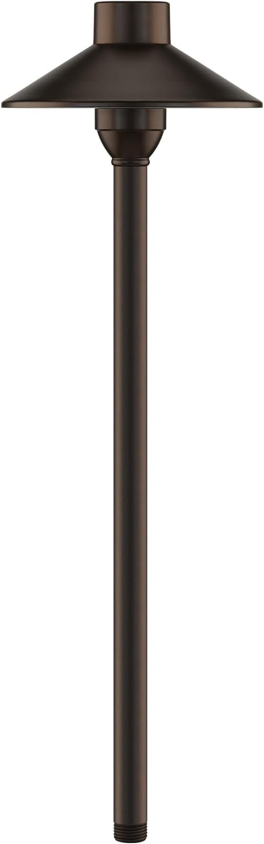 Amped Landscape Lighting Cone 12V Path and Area Light with G4 Socket in Bronze Powder Coated Aluminum