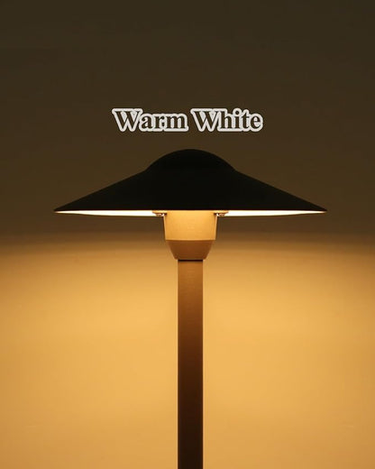 Low Voltage Landscape Path Lights, Aluminum Pathway Area Light, Replaceable 3W Warm White G4 LED Bulb, Extended Pole and Stake Included for Low Voltage Landscape Lighting, 2-Pack