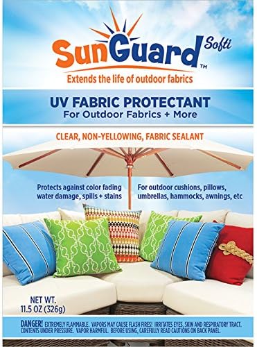 SUNGUARD Fabric UV Protectant and Sealant Spray (2 Pack) for Garden and Home Prevents Fading Spills & Stains