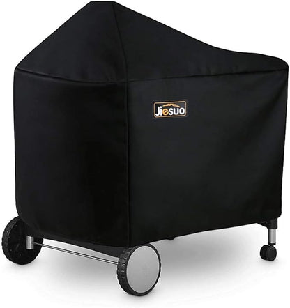 BBQ Grill Cover for Weber Performer Deluxe Charcoal: Heavy Duty Waterproof 22 Inch BBQ Cover for Weber Performer Charcoal Grills