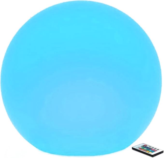 Censinda LED Glowing Ball Light, 14-Inch Cordless 16 Color Changing and 4 Light Modes Kids Night Light, Rechargeable & Dimmable Mood Lamp with Remote Control, Perfect for Home Patio Yard Accent Decor