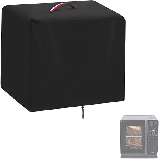 BBQ Grill Cover for GE Profile Indoor Pellet Smoker, Waterproof 600D Outdoor Smoker Covers Electric Grills Covers - 17" W x 20.5" D x 16" H