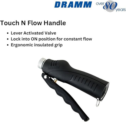 DRAMM 50031 Watering and Tool Set in Green Includes 16-Inch Touch 'N Flow Pro Rain Wand, 9-Pattern Revolver Spray Gun, and Compact Shear, Red