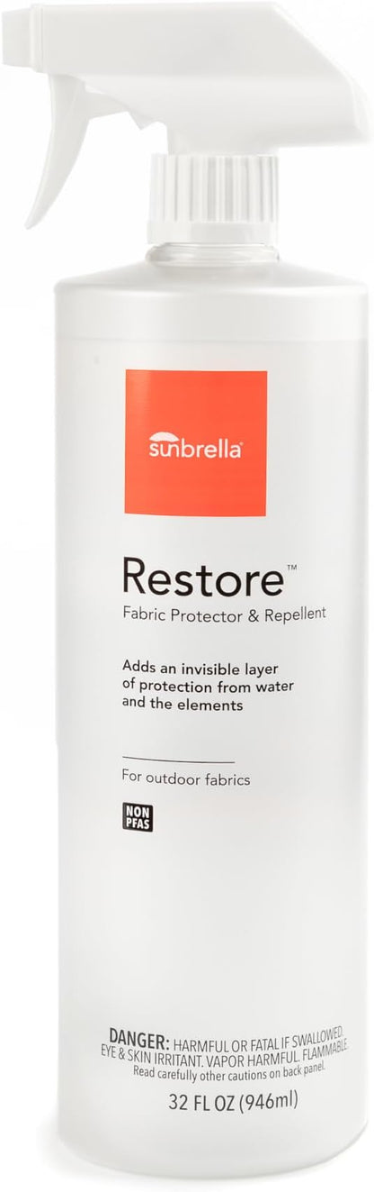Sunbrella Restore Fabric Protector | Water-Repellent Spray for Outdoor Fabrics | Easy Use, Non-PFAS | Protect & Restore Upholstery | 32 fl oz