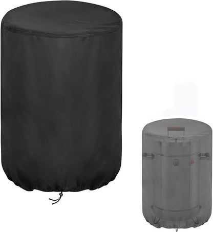 Smoker Cover Fit for INGRILL 3-in-1 Stainless Steel Smoker Barrel Grill, Waterproof Portable Charcoal BBQ Covers for Camping, Backyard & Home BBQ- 15.4" D x 29" W