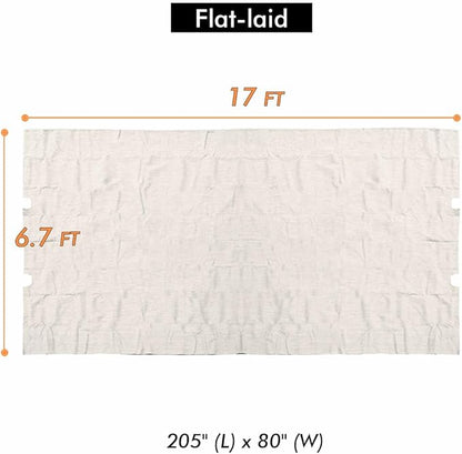 Universal Doubleton Steel Pergola Replacement Cover for Pergola Structures L-PG080PST, 80''x 205'' (Beige)