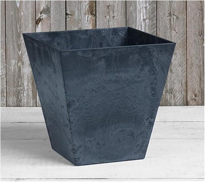 ArtStone Root & Vessel, Black, 35128 Ella Square Planter, 12, Inch