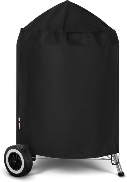 Grill Cover for Weber Kettle Charcoal 22 Inch, Heavy Duty Waterproof BBQ Grill Covers Fade Resistant