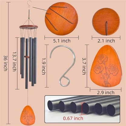 Moms Wind Chimes, Gifts for Mom, Thanksgiving Christmas Mother's Day Best Gift for Mom, Mother Birthday Gift from Daughter Son, Love Reminder Gifts