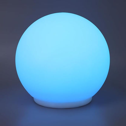 Fabater LED Ball Light, 5.9 Inch 7 RGB Color Changing 10m Rechargeable Type C Charging Floating Globe Light, Glow Orb with Multifunctional Handle for Home Bedroom Patio