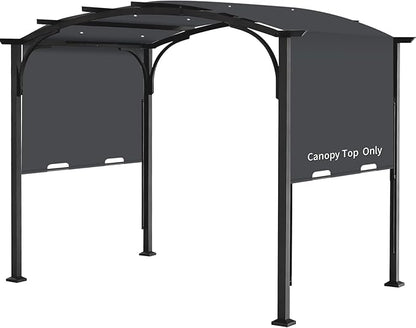 Pergola Canopy Replacement Cover for Lowe's Allen + Roth 10x10 Ft Freestanding Pergola, 200" x 103" Shade Cover, Compatible with Model #L-PG152PST-B,Cover Only (Dark Gray)