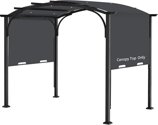Pergola Canopy Replacement Cover for Lowe's Allen + Roth 10x10 Ft Freestanding Pergola, 200" x 103" Shade Cover, Compatible with Model #L-PG152PST-B,Cover Only (Dark Gray)