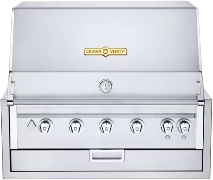 Windproof Covers 36 inch Heavy Duty Premium Grill Cover to fit Crown Verity Estate & Infinite Series Built-in Grill