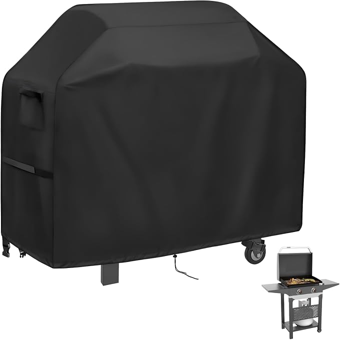Grill Cover for Blackstone Pro Series 2 Burner 22 Inch Griddle with Double Shelf, Outdoor Waterproof BBQ Covers for Model 2165 2414, Propane Gas Grill Cover