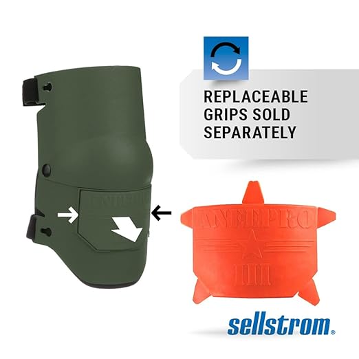 Sellstrom Ultra Flex KneePro Professional Knee Pads for Men & Women with Thick Foam Cushioning & Heavy Duty Hard Outer Shell - Adjustable Straps with Speed-Clips & Ergonomic Metal Hinges - for Construction Work, Gardening, Roofing, Flooring