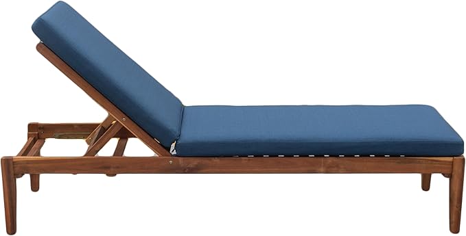 Tommy Bahama Chaise Cushion, 23" X 75" X 2.5", Bamboo Bay Cobalt