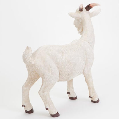 Bits and Pieces - Realistic Goat Statue - Lifelike Durable Resin Sculpture - Outdoor Garden Sculpture