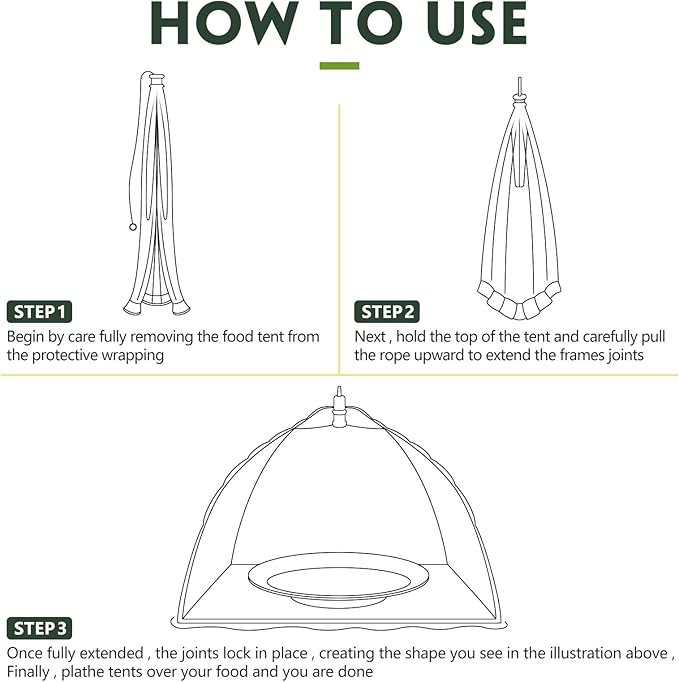 Sawysine 4 Pack Mesh Plant Cover Reusable Screen Cloche Dome Plant Protector Tent Collapsible Umbrella for Outdoor Garden Greenhouse Vegetable Flowers Strawberry from Animals(24 x 24 Inch,Green)
