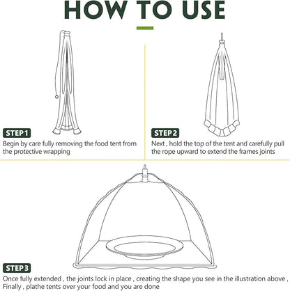 Sawysine 4 Pack Mesh Plant Cover Reusable Screen Cloche Dome Plant Protector Tent Collapsible Umbrella for Outdoor Garden Greenhouse Vegetable Flowers Strawberry from Animals(24 x 24 Inch,Green)