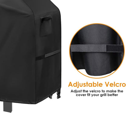 Grill Cover for Blackstone Pro Series 2 Burner 22 Inch Griddle with Double Shelf, Outdoor Waterproof BBQ Covers for Model 2165 2414, Propane Gas Grill Cover