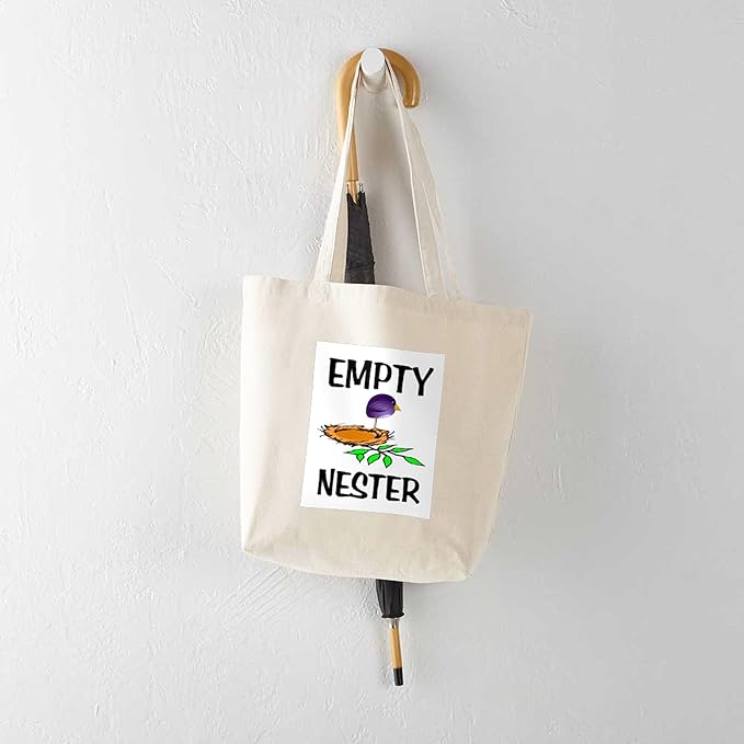 CafePress EMPTY NESTER Tote Bag Natural Canvas Tote Bag, Reusable Shopping Bag