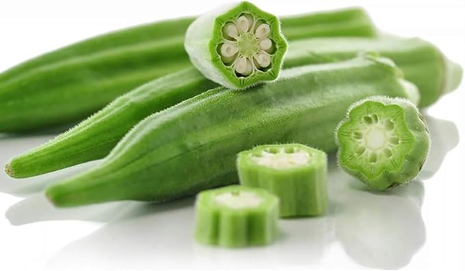 Seeds Louisiana Green Okra (Bamia, Lady Finger) Heirloom Vegetable Non GMO