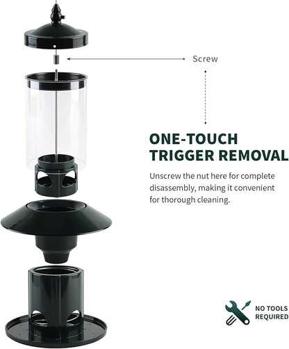 Squirrel-Proof Bird Feeder for Outdoor Wild Bird