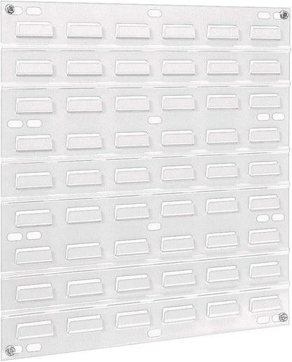 Akro-Mils 30618 Louvered Steel Wall Mount Panel Garage Organizer for Hanging AkroBin Storage Bins, 18-Inch W x 19-Inch H, White, 4 Pack