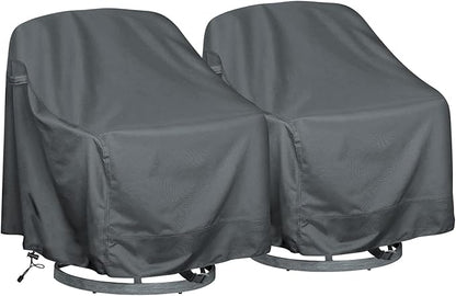 Outdoor Swivel Lounge Chair Cover 2 Pack,Waterproof Heavy Duty Outdoor Chair Covers, (30" W X 34" D X 38.5" H) Patio Furniture Cover for Swivel Patio Lounge Chair