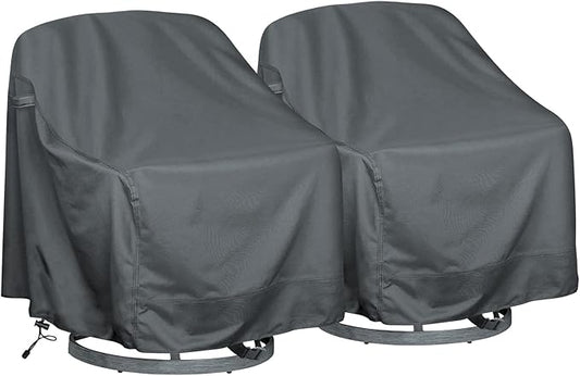 Outdoor Swivel Lounge Chair Cover 2 Pack,Waterproof Heavy Duty Outdoor Chair Covers, (30" W X 34" D X 38.5" H) Patio Furniture Cover for Swivel Patio Lounge Chair