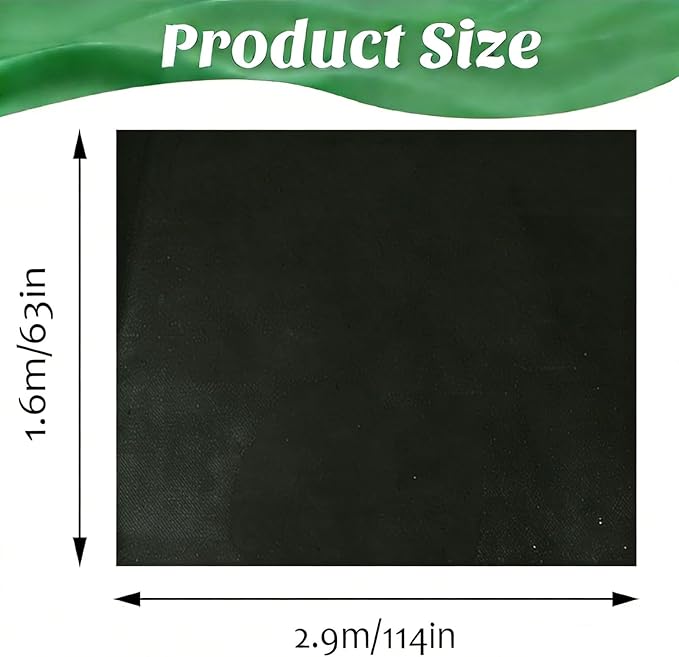 63x114 inch Raised Garden Bed Liner, Non Woven Fabric Liner for Large Veg Trough, Backyard, Patio, Balcony with Bed Liner ，Cuttable Plant Liner with Soil Containment & Water Drainage