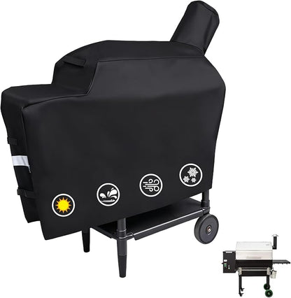 Utheer Grill Cover for Green Mountain Grill Daniel Boone Choice Grill, Heavy Duty 600D Waterproof Fabric Grill Cover for GMG-3001, Black