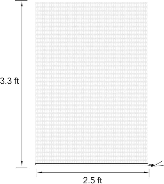 2pcs 2.5x3.3ft Garden Netting Bags with Drawstring Plant Mesh Cover Protect Vegetable Fruit Trees from Insect Birds