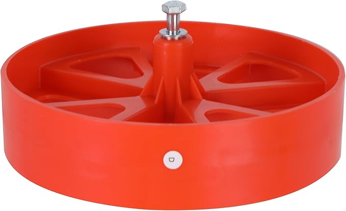 Agri-Fab 45-0640 3lb Push Garden Seeder/Planter with 7 Interchangeable Seed Plates for up to 20 Types of Seeds, Rust Resistant Plow Blade, Powder Coated Aluminum Frame, Orange