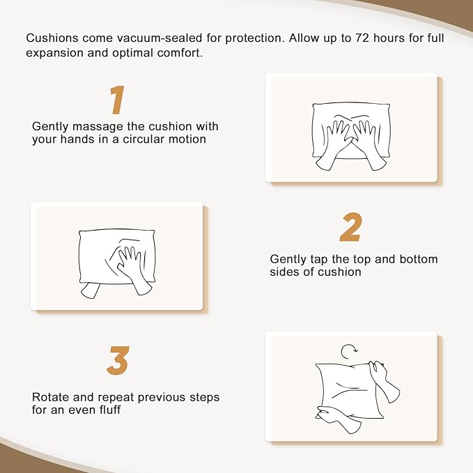 COOS BAY Stone Harbor Patio Bistro Set, 3 Piece Rattan Patio Table and Chairs Set, Wicker Swivel Rockers with Side Table, Small Balcony Furniture Set, Brown/Blue