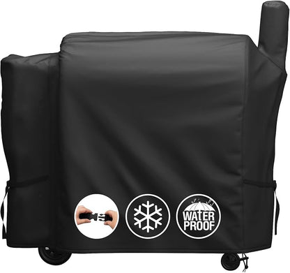 MR. COVER Grill Cover for Pit Boss 820 /Pro 850, Z Grill 700, 600D Wood Pellet Smoker Cover for Pitboss, Waterproof & Heavy Duty BBQ Grill Cover for Pit Boss 820 Deluxe, Pro 850 and Z Grill 700, Black