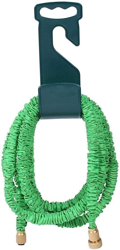 chic style 2 Pack Garden Hose Hanger Wall Mount Hose Holder Hook Fit to 25 50 75 100foot Hose (ABS Plastic, Black)