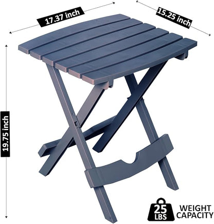 Adams Quik-Fold® Side Table - Bluestone