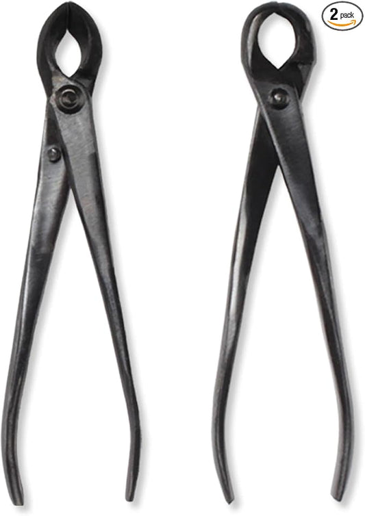 BambooMN Bonsai Tool Kit - 8" Concave Cutter & 8" Knob Cutter - 1 Set