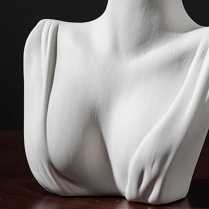 Grainrain Lady Silicone Planter Molds for Concrete Large Vase Mold Epoxy Resin Plaster Cement Clay Resin Craft Home Decor (CK001)
