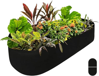 Fabric Raised Garden Bed, Raised Planters for Outdoor Plants, Rectangle Garden Grow Bag for Herb Flower and Vegetables, 2 ft X 4 ft