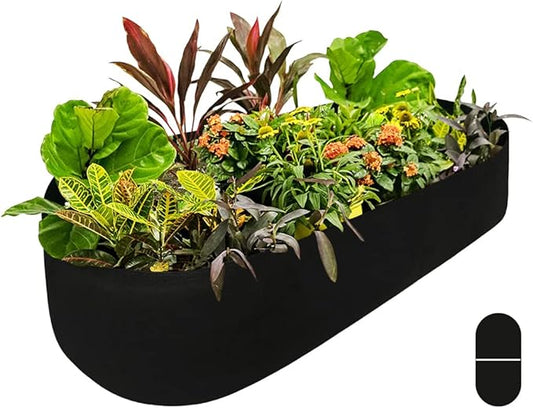 Fabric Raised Garden Bed, Raised Planters for Outdoor Plants, Rectangle Garden Grow Bag for Herb Flower and Vegetables, 2 ft X 4 ft