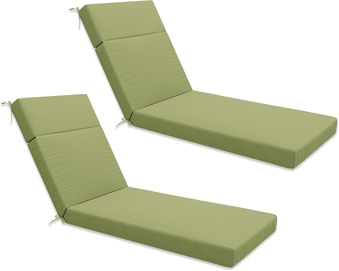 Chaise Lounge Cushion for Outdoor Furniture, Waterproof Fade and Tear Resistant Lounge Deck Chair Cushions for Patio Lawn Pool Resort Hotel