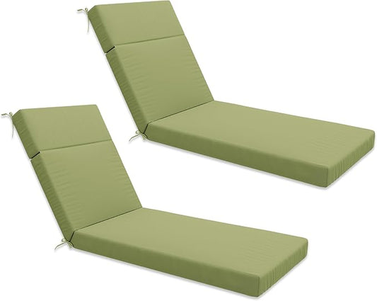 Chaise Lounge Cushion for Outdoor Furniture, Waterproof Fade and Tear Resistant Lounge Deck Chair Cushions for Patio Lawn Pool Resort Hotel