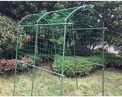 Pack of 2 Cucumber Tomato Trellis Netting, Heavy Duty Garden Netting for Climbing Plants Support, Pea, Grape, Bean, Fruit, Vegetables - 4" Mesh Size, 6Ft x 12Ft