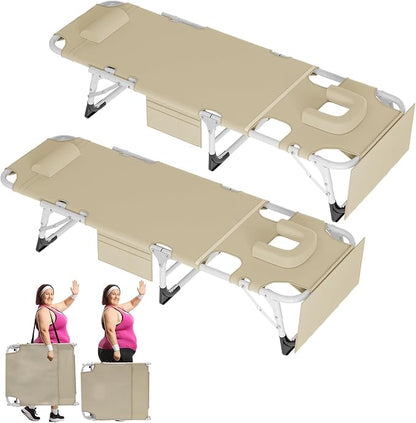 ABORON 3-in-1 Tanning Chair, 5-Position with Face and Arm Holes | 5-position reclining chair includes a removable mat, pillow, face hole and arm slots; folds flat for beach or patio use.